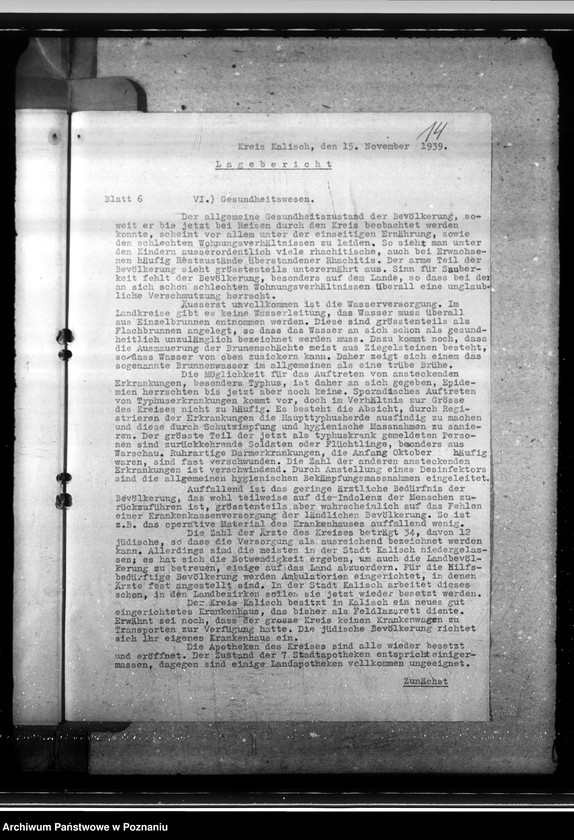 Obraz 18 z jednostki "Lageberichte aus dem Kreise Kalisch"