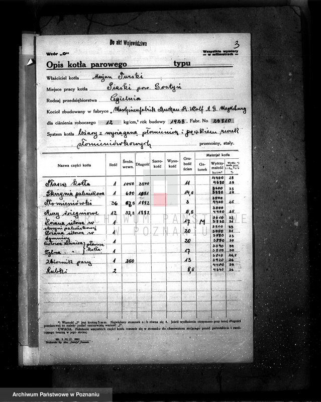 Obraz 7 z jednostki "Parowa cegielnia i fabryka wyrobów cementowych M. Turski - Piaski pow. gostyński"