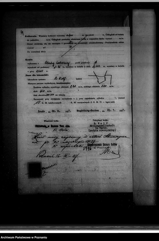 Obraz 8 z jednostki "Cukrownia w Środzie Towarzystwo Akcyjne Nr woj. 5996"