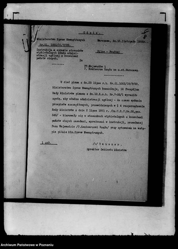 Obraz 12 z jednostki "Zbiór ogólników i zarządzeń Ministerstwa Spraw Wewnętrznych"