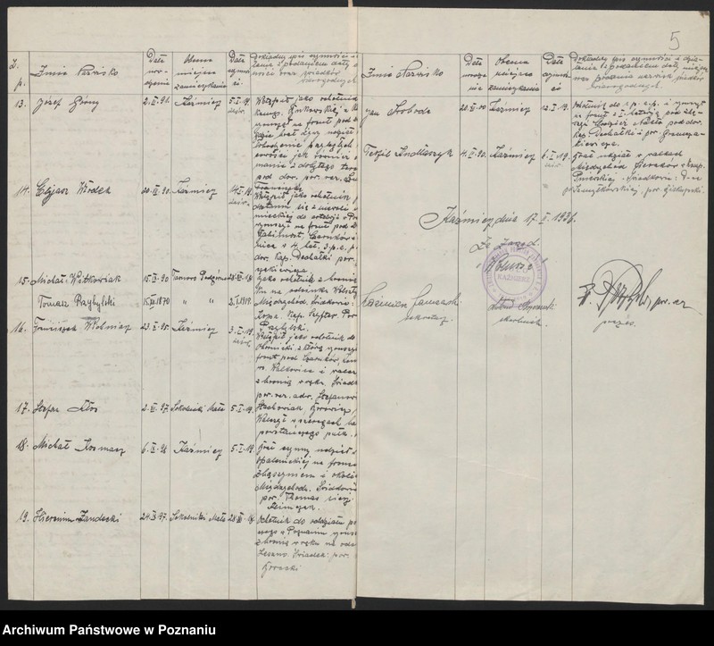 Obraz 8 z jednostki "Kaźmierz, powiat Szamotuły - akta koła."