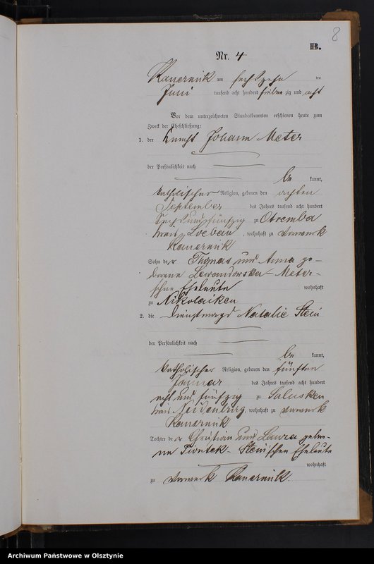 image.from.unit.number "Heiraths-Neben-Register Nr 1 - 11"