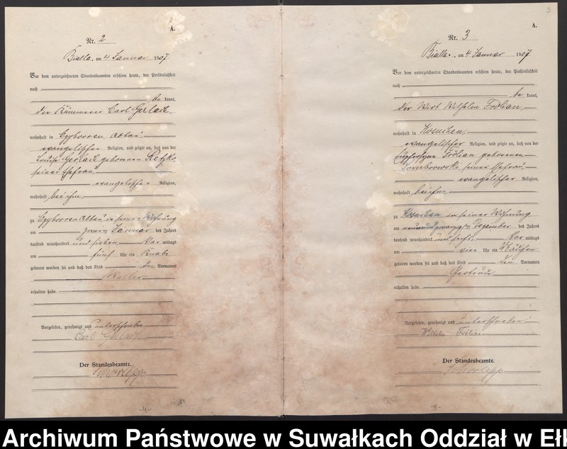 image.from.unit.number "[Geburts-Haupt-Register des Königlichen Preussischen Standes-Amtes Bialla Kreis Johannisburg]"
