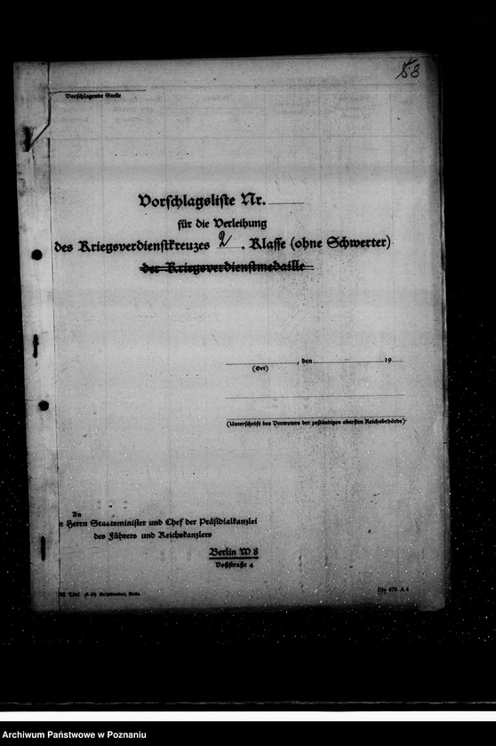 Obraz 12 z jednostki "Podania o odznaczenia dla urzędników z terenu działalności rejencji łódzkiej"