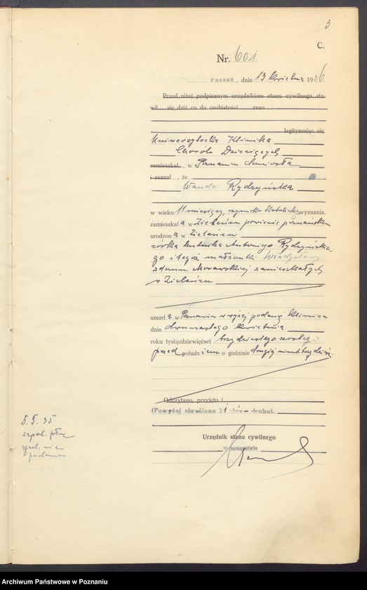 Obraz 5 z jednostki "Księga miejscowa zgonów tom II [Rejestr główny zgonów]"