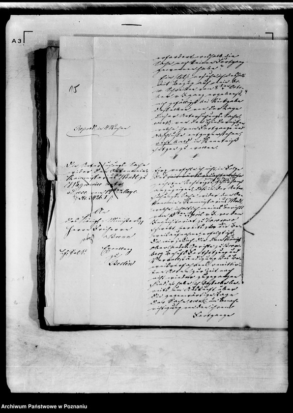 Obraz 19 z jednostki "Akta in Denuntiationssachen wider den Oekonomiekommissarius Wendt zu Wągrowiec."