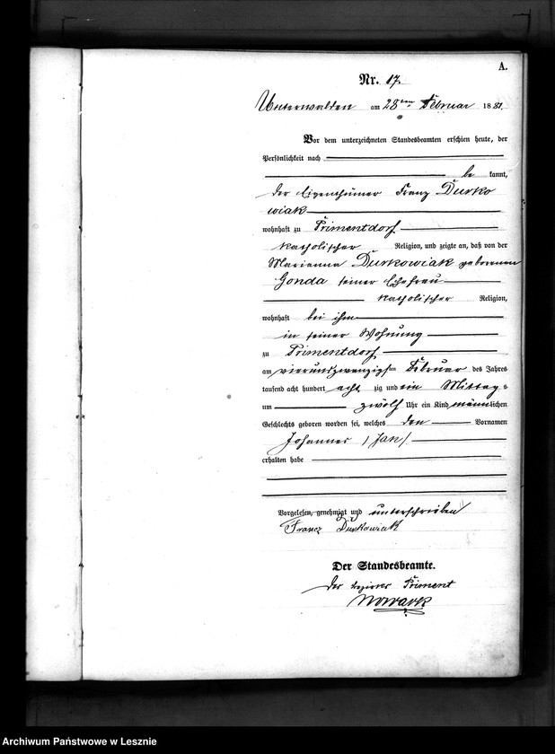 Obraz 20 z jednostki "[Księga urodzeń]"