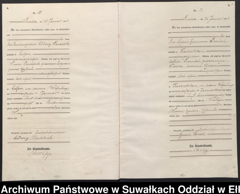 image.from.unit.number "Geburts-Haupt-Register des Königlichen Preussischen Standes-Amtes Bialla Kreis Johannisburg"