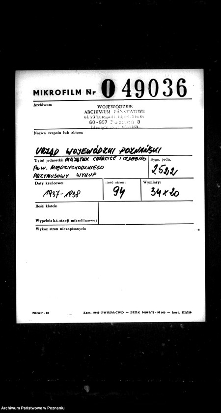 image.from.unit.number "Majątek Charcice i Izdebno powiatu międzychodzkiego przymusowy wykup"