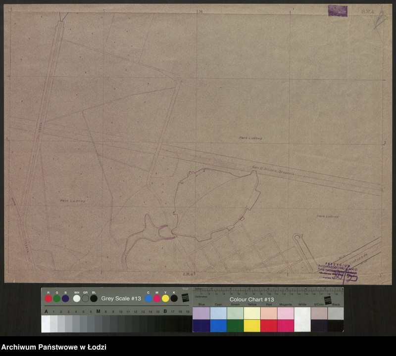 Obraz 1 z jednostki "Plan m. Łodzi 1:2000, odbitka. Sekcja NW4"