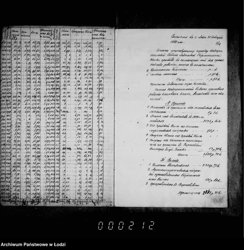 Obraz 15 z jednostki "Ob otčetnosti sberegatel´noj kassy"