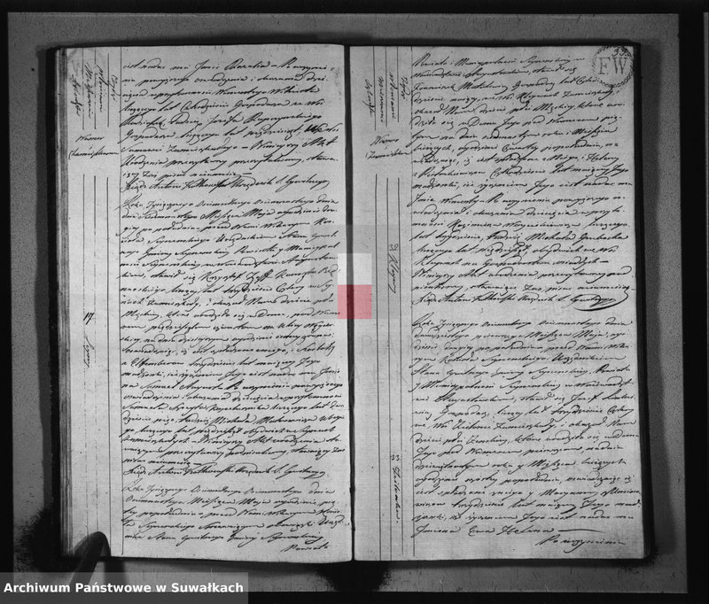 Obraz 20 z jednostki "Akta urodzonych stanu cywilnego gminy seyneńskiey od 1-go stycznia 1818 roku."