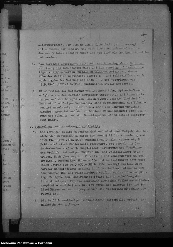 Obraz 10 z jednostki "Behandlung der angehörigen der Abteilung III und IV."