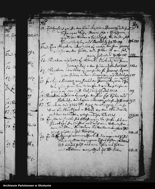 image.from.unit.number "Register über zwei Schönbergische Ambtsbücher von 1693-1671 und Specyfication der im Ambte vorhandenen Acten von 1705-1721 und 9 Rescripta"