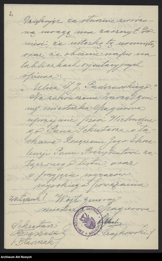 image.from.unit.number "Urząd Gminny (Magierów); L.1"