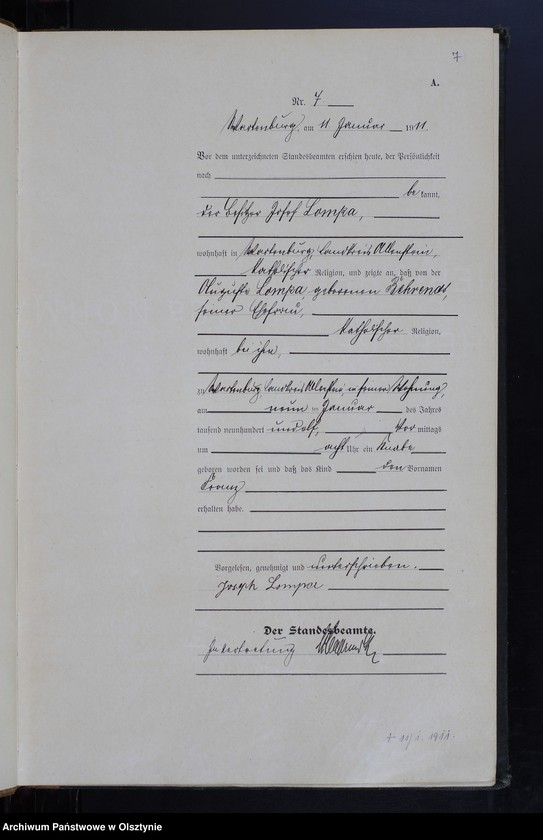 image.from.unit.number "Geburts-Haupt-Register Nr 1 - 166"