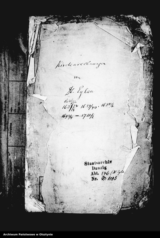 image.from.unit.number "Kirchen-Rechnung der Stadt Deutsch Eylau"