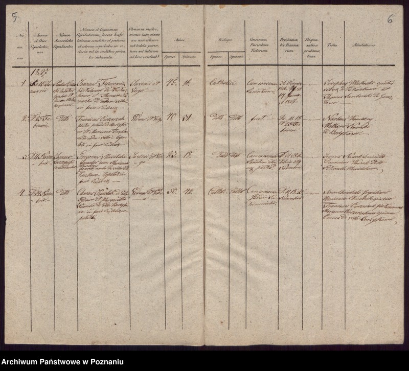 Obraz 6 z jednostki "Liber Metrices Baptisatorum, Copulatorum et Mortuorum."