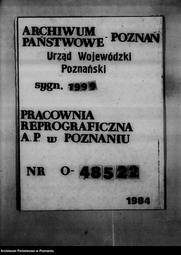Obraz 1 z jednostki "Towarzystwo Kredytowo-Ziemskie w Warszawie, nabywanie nieruchomości w trybie art. 8 ust. O wykonaniu reformy rolnej"