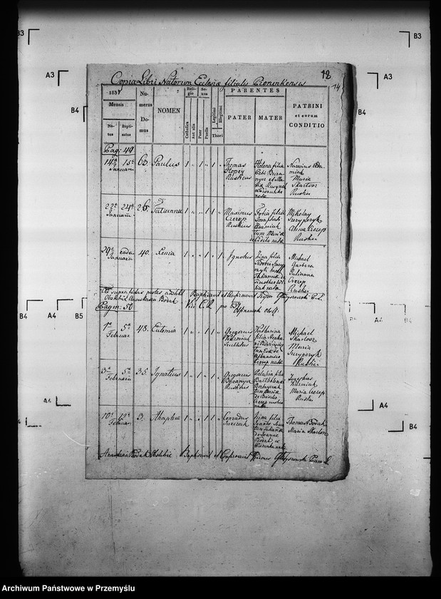 Obraz 18 z jednostki "[Kopie ksiąg metrykalnych parafii Czyrna z filią Piorunka (dekanat Grybów)]"