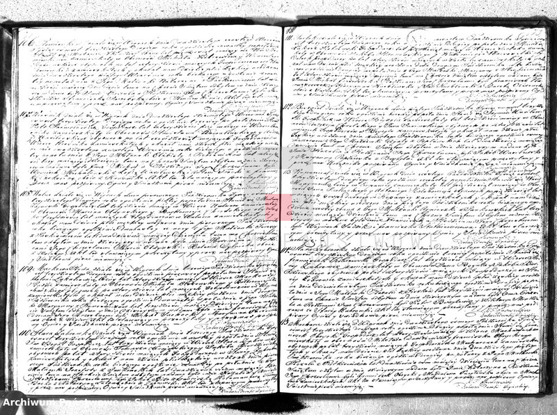 image.from.unit.number "Księga duplikat urodzonych, zaślubionych, umarłych parafii wigierskiey z roku 1832"