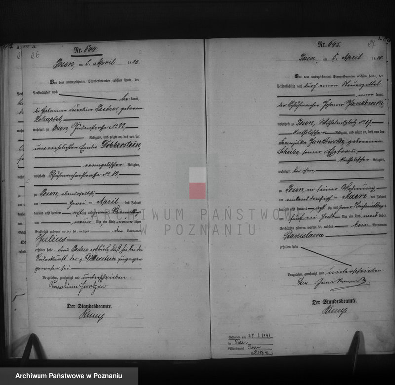 Obraz 15 z jednostki "Księga urodzeń t. II"