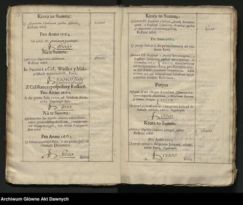 image.from.unit.number "Księgi obejmujące tzw. addytamenta wojskowe, delaty kwarciane, taryfy, hyberny i inne. 1643-1794"