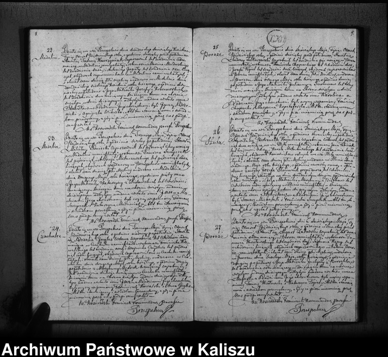 Obraz 7 z jednostki "Księga duplikat urodzonych, zaślubionych i zmarłych"