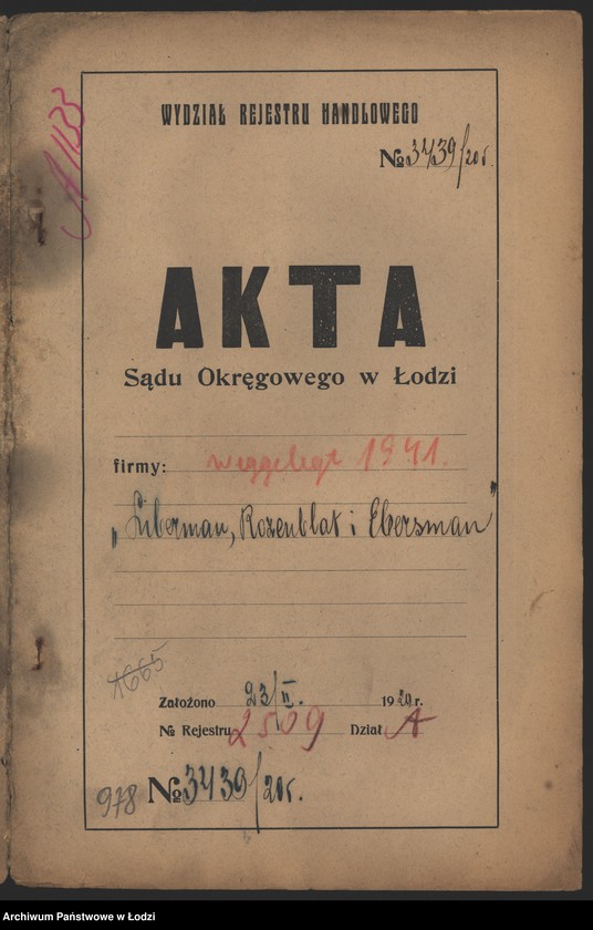 Obraz 2 z jednostki "Dawid Liberman, Teodor Rozenblat i Salomon Ebersman – fabrykacja i sprzedaż wyrobów manufakturowych"