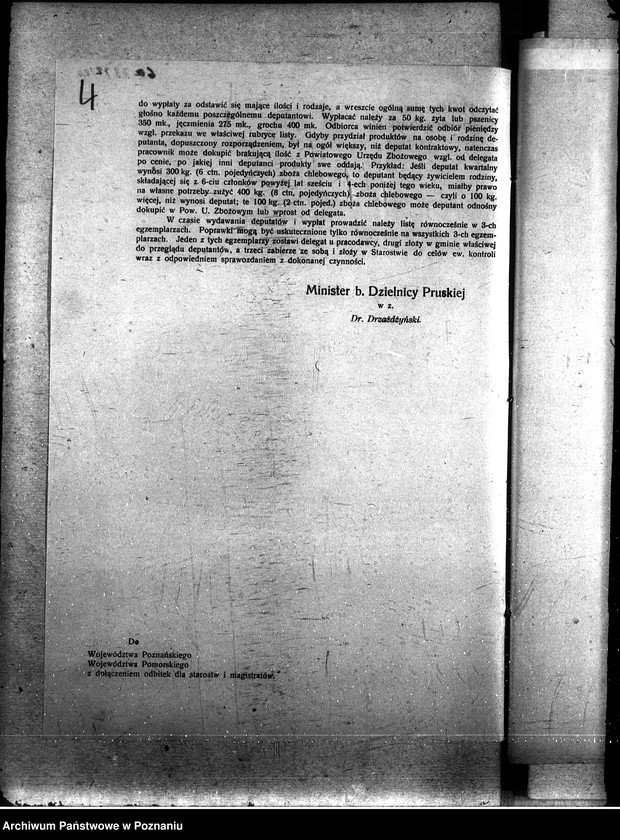 Obraz 8 z jednostki "Sprawy szczegółowo-administracyjne Aprowizacja - rozporządzenia i zarządzenia"