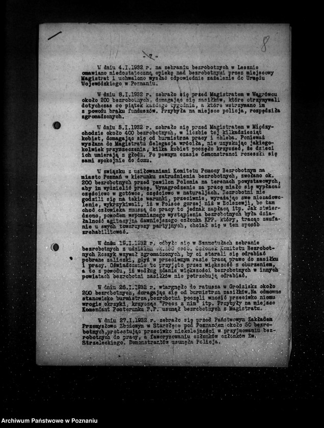 Obraz 12 z jednostki "Sprawozdania okresowe ze stanu bezpieczeństwa za miesiące styczeń-czerwiec 1932 r. /nr 1-6/"