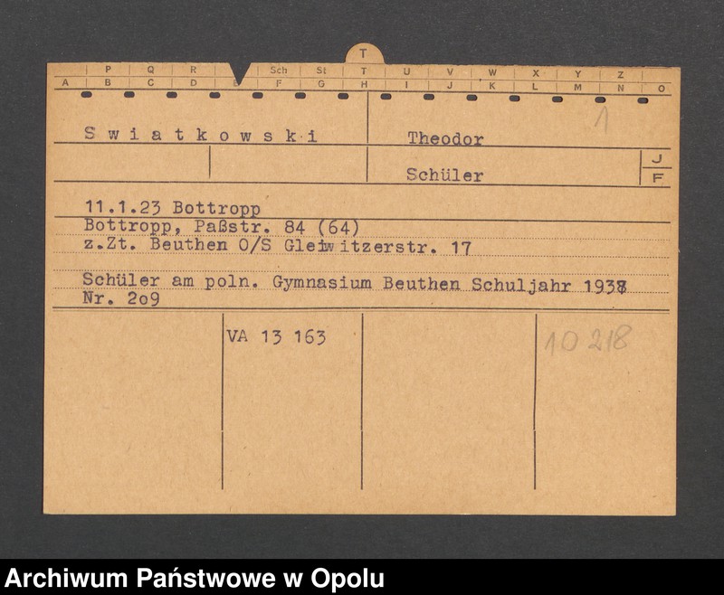 Obraz 3 z jednostki "[Swiatkowski Theodor, ur. 11.1.1923 Bottropp]"