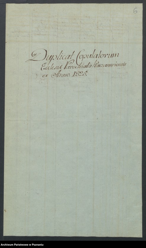 Obraz 6 z jednostki "Duplikat Baptisatorum, Copulatorum et Mortuorum."