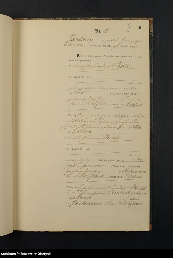 image.from.unit.number "Heiraths-Neben-Register Nr 1 - 9"