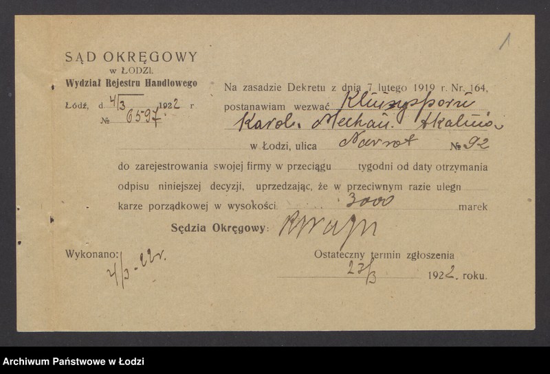 Obraz 3 z jednostki "Karol Klinsporn- prowadzenie tkalni mechanicznej"