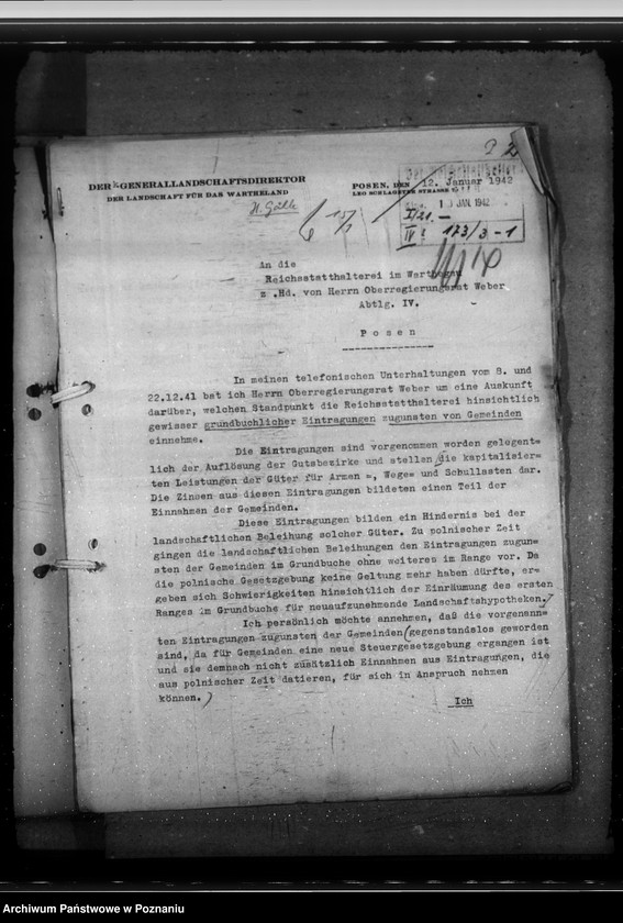 Obraz 6 z jednostki "Auseinandersetzung des Rittergutes Strenz mit der Gemeinde Hirscheck, Kreis Kempen. Auflösung von Gutsbezirken"