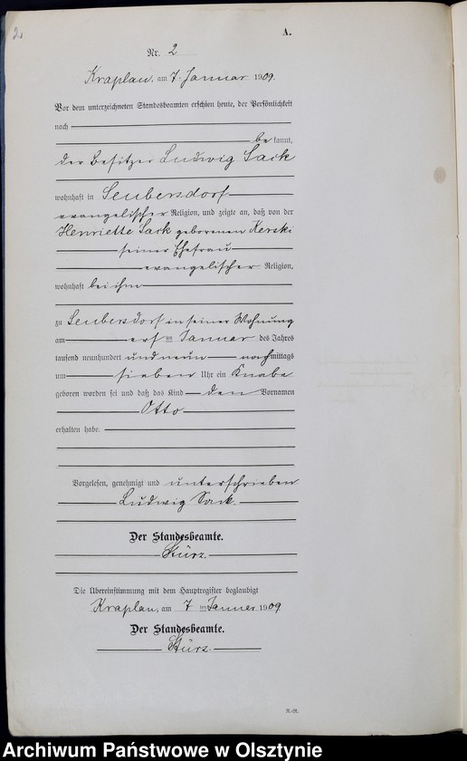 Obraz z jednostki "Geburts-Neben-Register Nr 1-58"