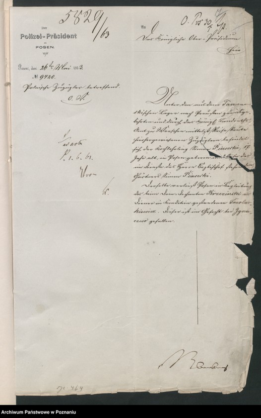 Obraz 12 z jednostki "Der Uebertritt polnischer und diesseitiger Untertanen auf preussisches und jenseitiges Gebiet während der polnischen Insurrektion und die dagegen getroffenen Massnahmen."