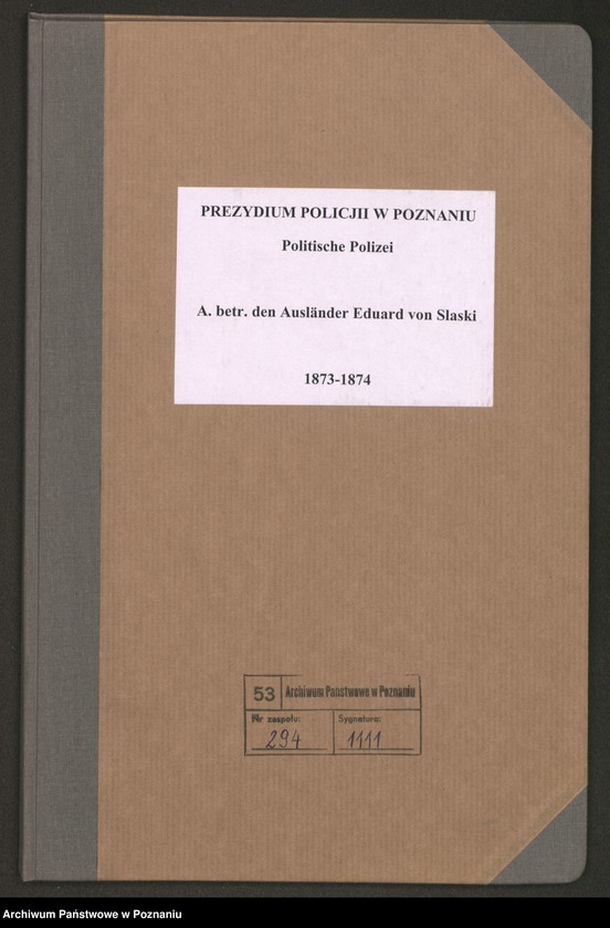 Obraz 2 z jednostki "A. betr. den Ausländer Eduard von Slaski"