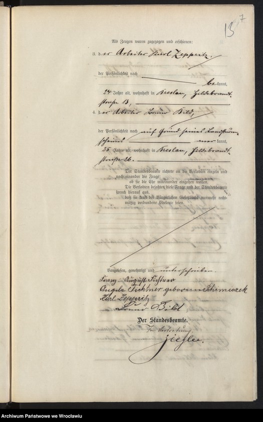 image.from.unit.number "Heiraths-Haupt-Register Breslau I 1909 Band 4"