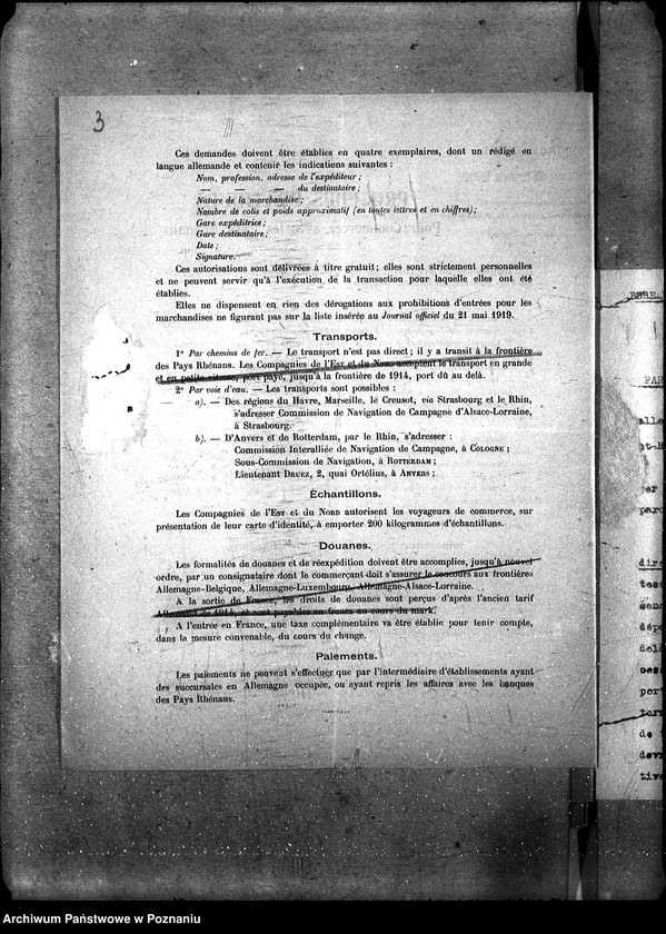 Obraz 7 z jednostki "Territoires Rhenans [korespondencja polskiego przedstawiciela handlowego Derezińskiego]"