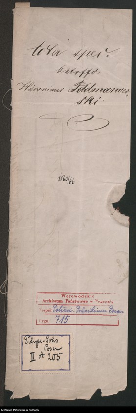 Obraz 2 z jednostki "A. betr. Privatgelehrter Hieronimus Feldmanowski aus Konin, Kreis Buk"