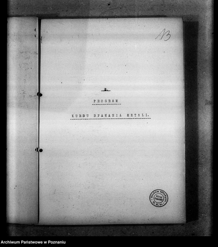 Obraz 16 z jednostki "Programy kursów zawodowych Służby Młodych Obozu Zjednoczenia Narodowego"