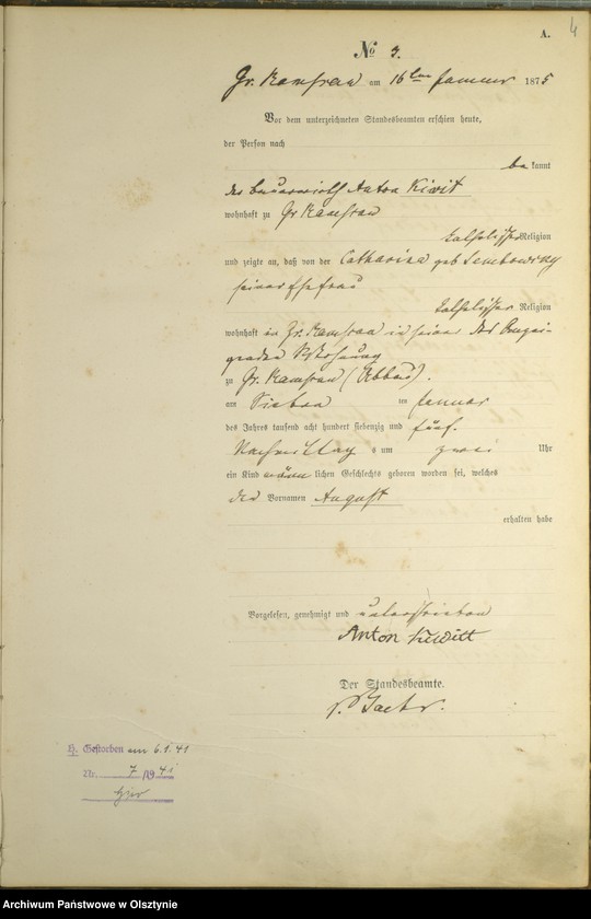 image.from.unit.number "Geburts-Haupt-Register Nr 1 - 72"