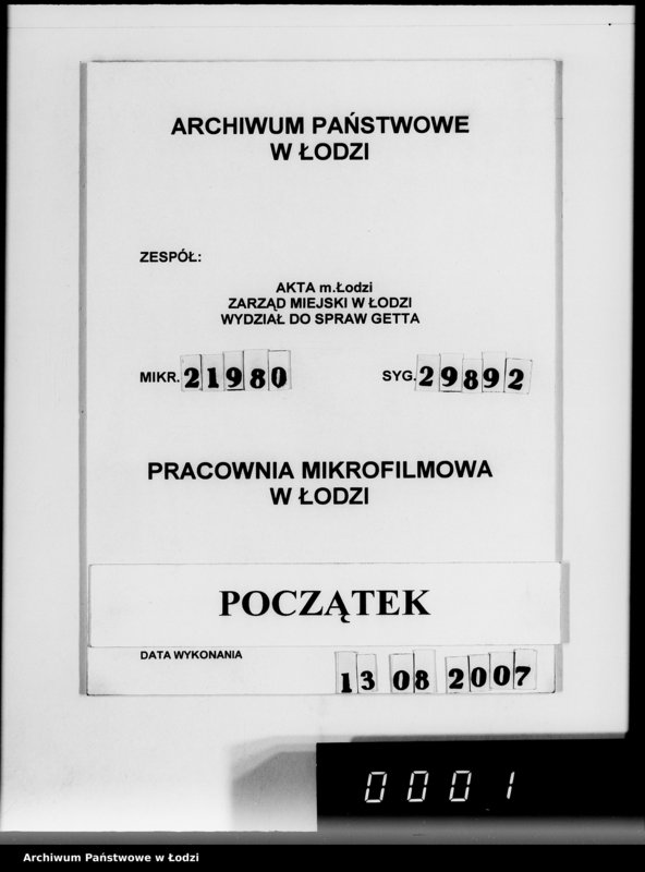 Obraz 1 z jednostki "Kripo.Unterlagen 1-199 [Kartoteka skonfiskowanego majątku ruchomego u Żydów]"