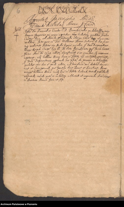 Obraz 6 z jednostki "Acta consularia civitatis Posnaniae."