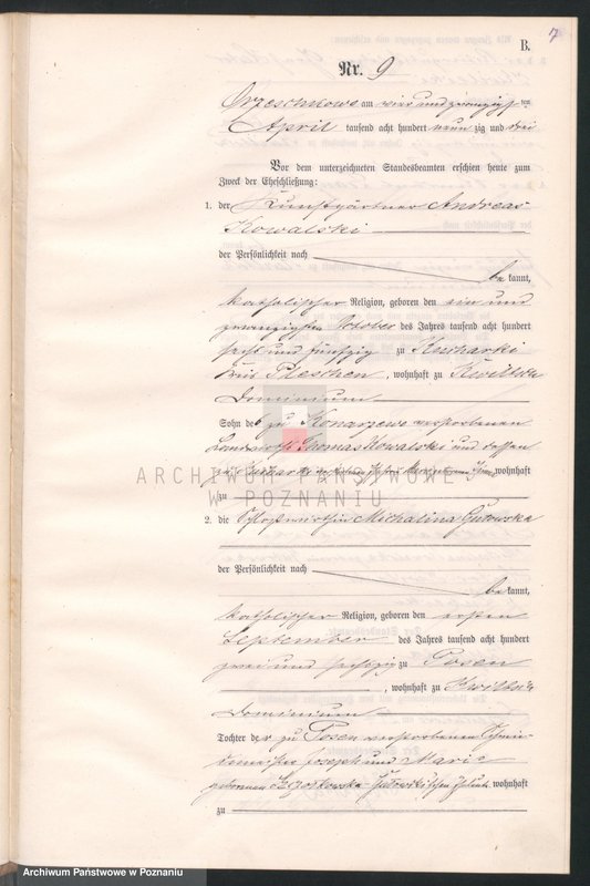 Obraz 20 z jednostki "Księga małżeństw"