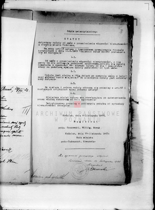 Obraz 7 z jednostki "Podatki komunalne miasta Kościana"