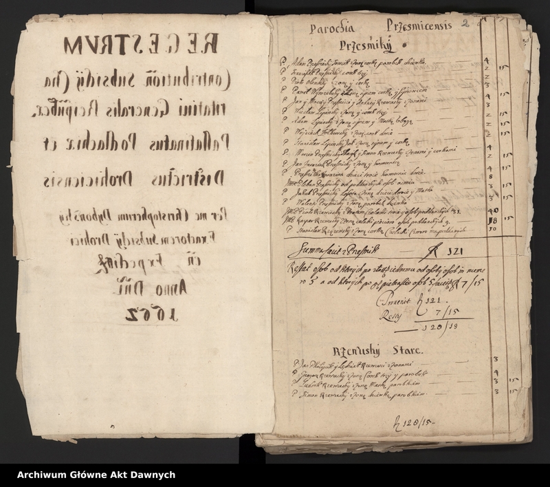 Obraz 4 z jednostki "Rejestry pogłównego generalnego woj. podlaskiego i rawskiego."