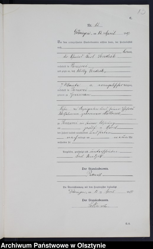 image.from.unit.number "Sterbe-Neben-Register Nr 1 - 26"